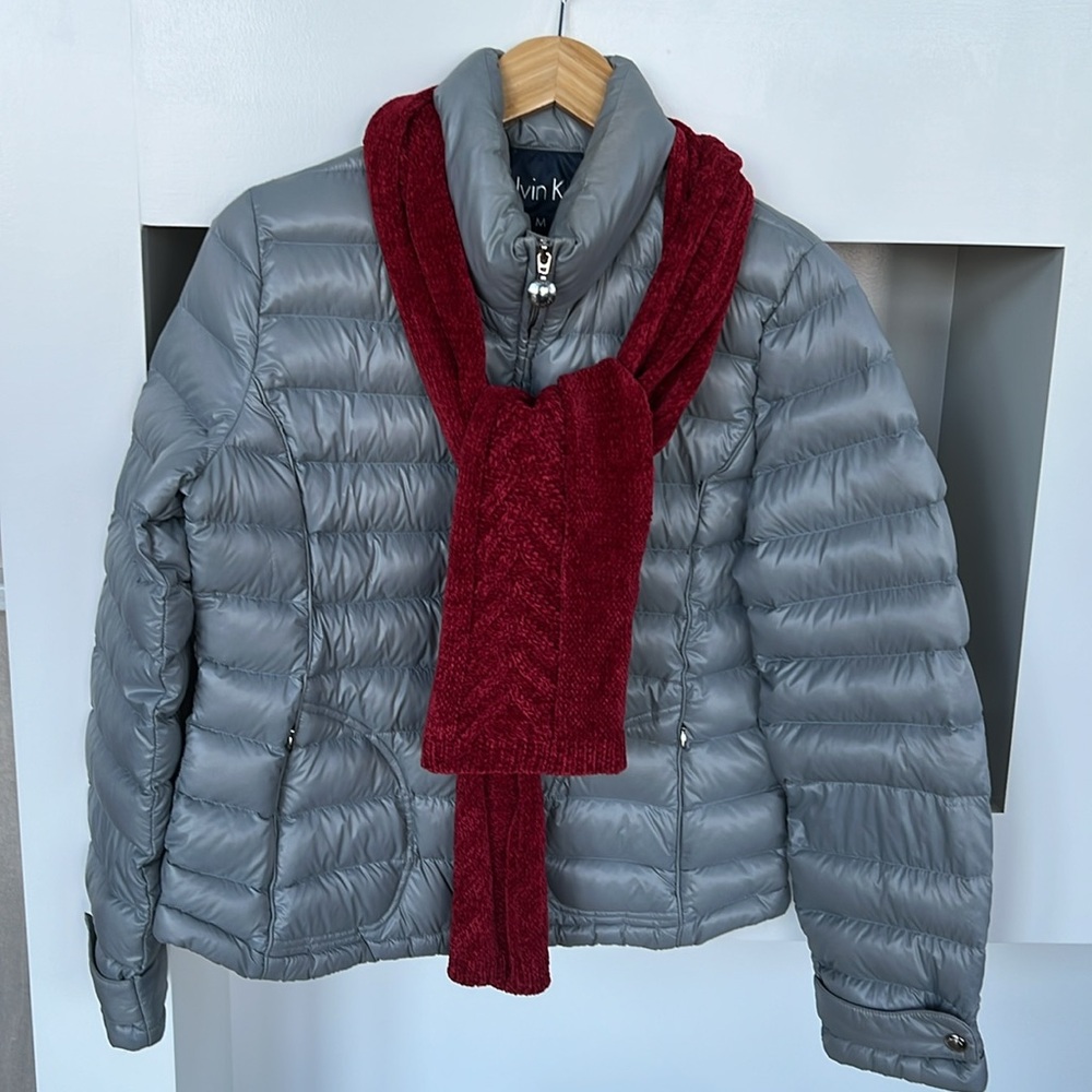 Calvin Klein Down packable jacket Lightweight Premium Down filling Nylon shell